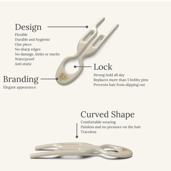 Fiona Franchimon No 1 Hairpin Cream White - New Complete Set in Original Box - Picture 3 of 8